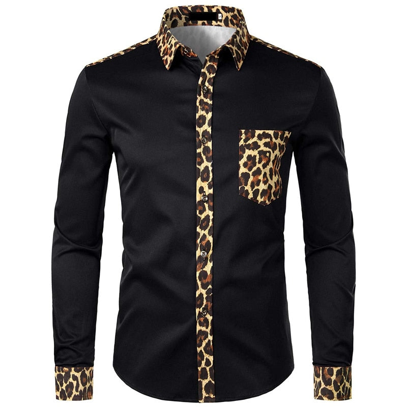 African Mens Shirt  Print long Sleeve Design Collar Mens Dress Shirts